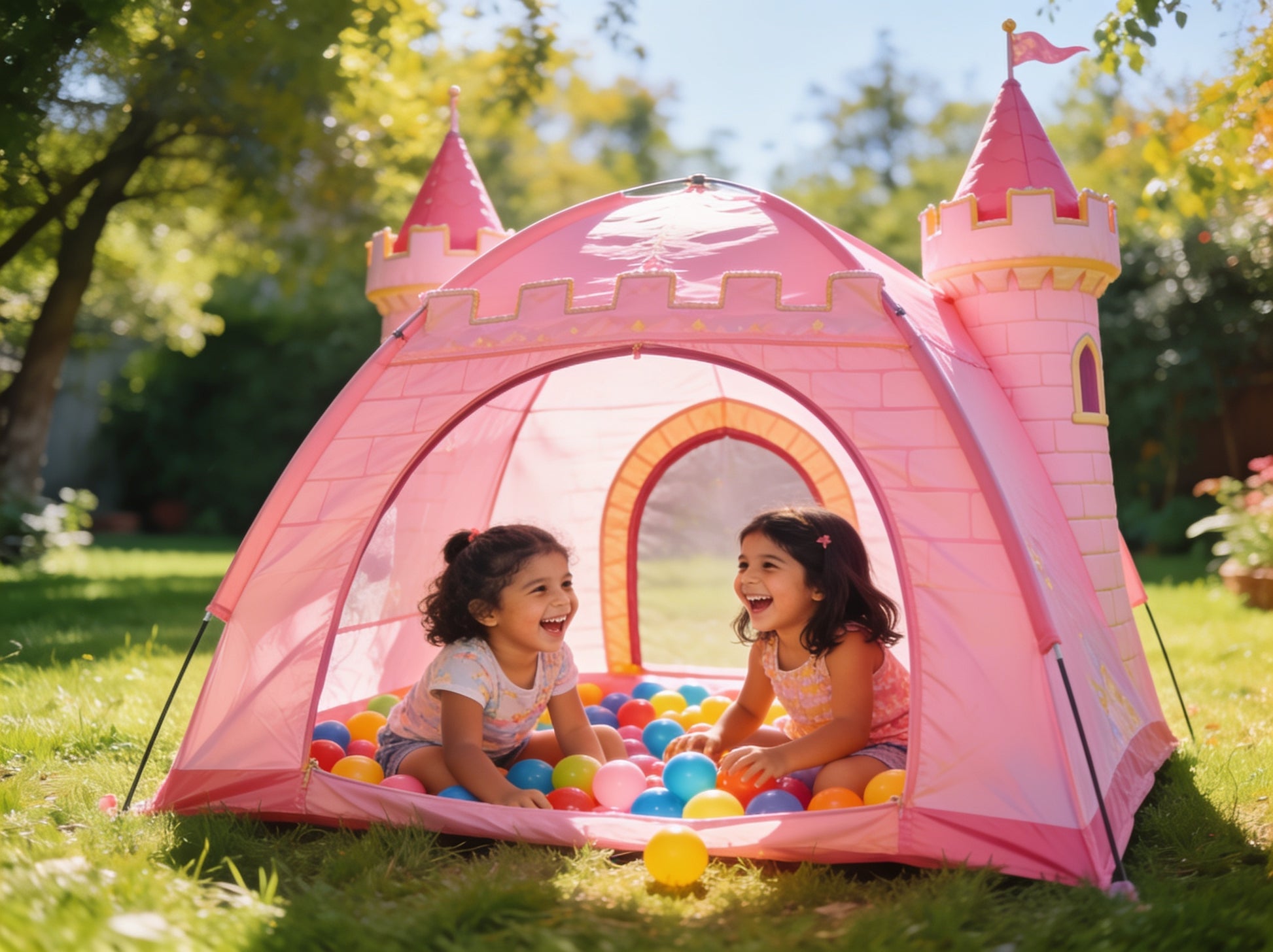 Carpa Castillo en el jardin - uso exterior